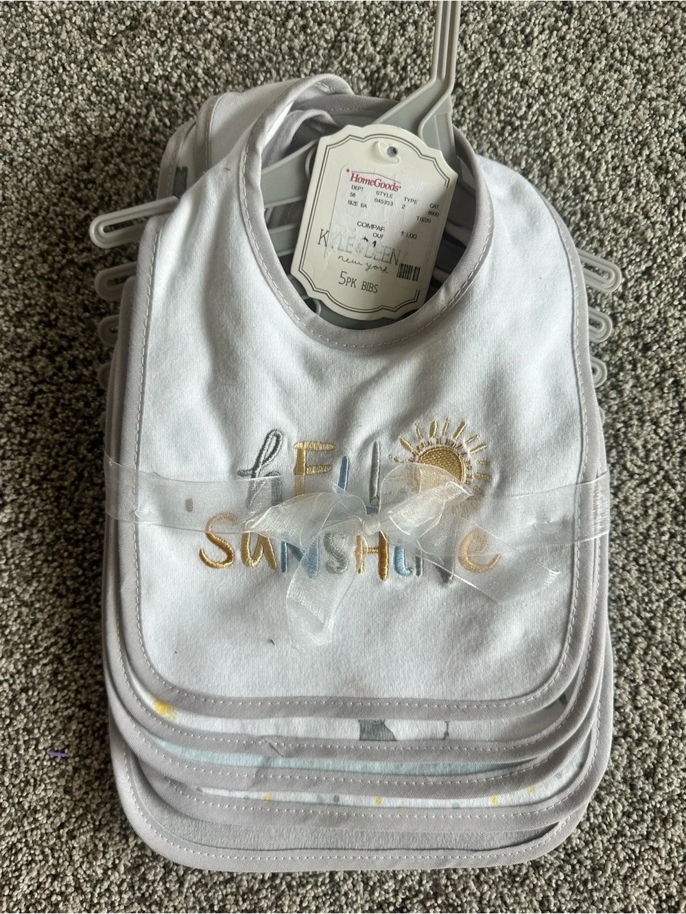 NWT Kyle & Deena New York 5-Pack Baby Bib Set